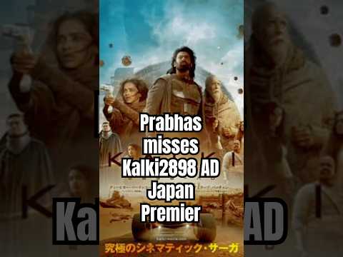 Prabhas Misses Japanese Premiere of Kalki 2898 AD Due to Injury, Shares Heartfelt Message