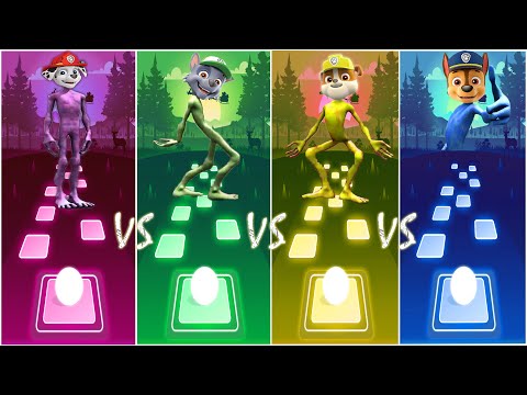 Paw Patrol Team Transformed To Alien Dance! - Paw Patrol Songs - Tiles Hop EDM Rush!