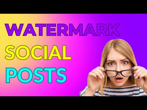 How to Add a Watermark To Your Social Media Posts on Social Planner #crm #socialmediamarketing