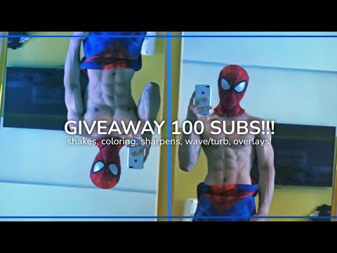 Giveaway 100 Subs! shakes, coloring, sharpens, wave/turbs and overlays | Alight Motion