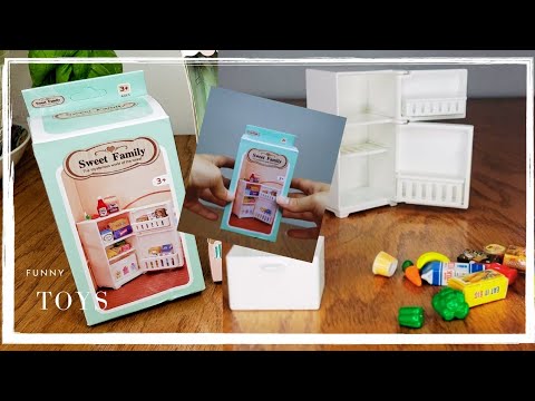 12 Minutes Satisfying with Unboxing Mini Fridge Toys Set/Mini Kitchen/Mini Toys/ Funny Toys/ASMR