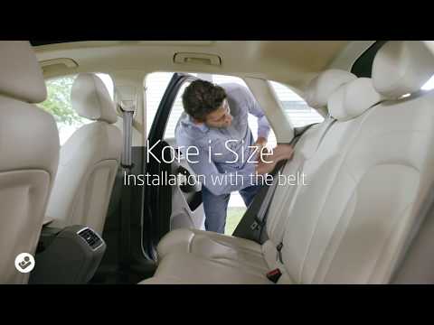 Maxi-Cosi l Kore i-Size car seat l How to install with the car seat belt