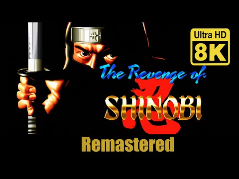 The Revenge of Shinobi 1989 MegaDrive  8K Gameplay (Remastered with Neural Network AI)