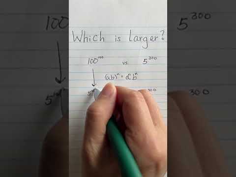 Which is Larger? 100^100 or 5^300