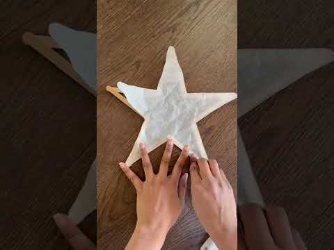 First time in YouTube Popsicle Stick Star⭐️🎄🎅 #christmasdecor #christmas #shortvideo#diycrafts #reel