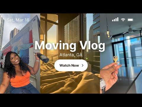 MOVING VLOG ep1 | I found my dream apartment in ATL | shopping- unpacking -getting settled in