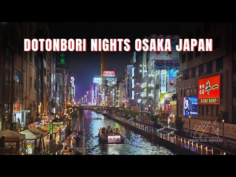 FAMOUS Dotonbori Street Area in Osaka Japan on a Rainy Night | Japan Must Visit Destination