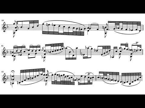 Johann Sebastian Bach - Violin Sonata No. 1 in G Minor, BWV 1001 (1720) [Score-Video]