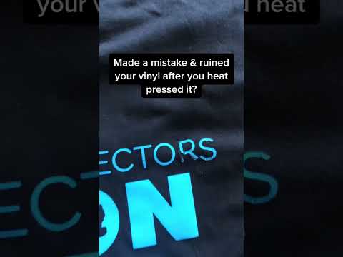 REMOVING heat pressed vinyl from clothing! #heatpressbusiness #cricutmade