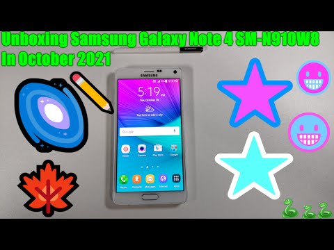 Unboxing Samsung Galaxy Note 4 SM-N910W8 In October 2021