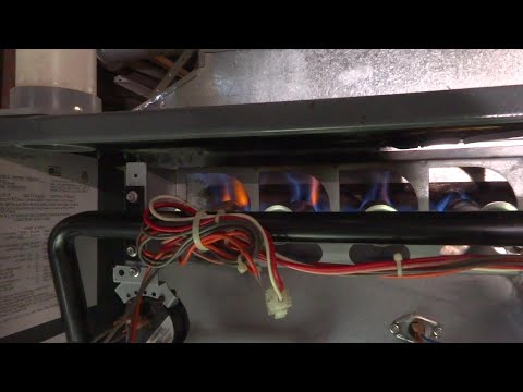 GAS FURNACE WITH BAD ROLLOUT