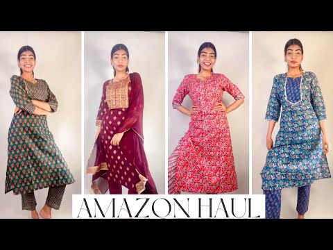 Amazon Floral Kurtis Suits Haul under Rs. 500|  Summer floral Suits kurtis