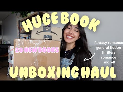 huge book unboxing haul!! 🤩💌📦❤️‍🔥