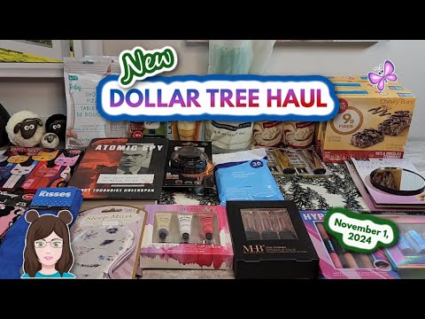 Awesome NEW DOLLAR TREE HAUL!  Amazing Finds!! November 1, 2024