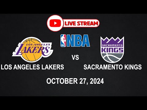 NBA LIVE! LAKERS vs KINGS | NBA REGULAR SEASON | October 27, 2024 | NBA2K24 Simulation Only