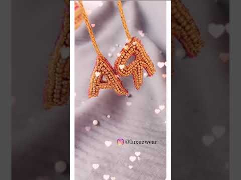 #aaritassels #aariwork #blousehangings  Letter Tassels💖