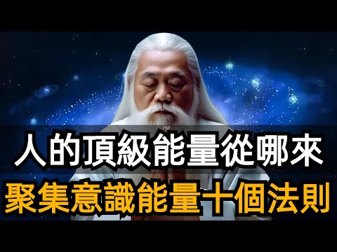 人的頂級能量從哪裏來，一個視頻看明白。意識能量修養10字極簡心法，能量飽滿，珍藏細悟。