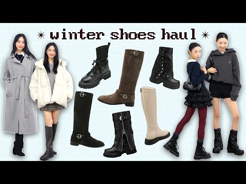 요즘 트렌드 겨울 슈즈 코디 아르켜줄게⩫⋰∙👀❄️👢 | 겨울슈즈∙지그재그∙겨울코디