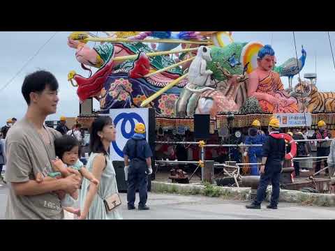 2023青森ねぶた祭り　8月7日 海上運行　ねぶた乗船作業