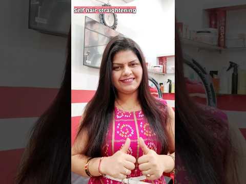 Self hair straightening at home || AGARO Hair straightener || Diya Makeover #shorts #athome