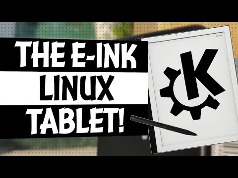 KDE on the Linux E-INK Tablet!