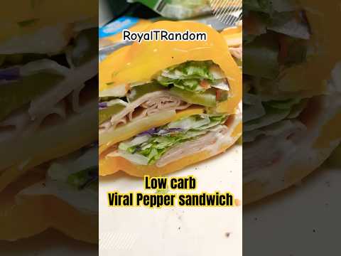 Viral low carb pepper sandwich #musttry #new #viral #lowcarb