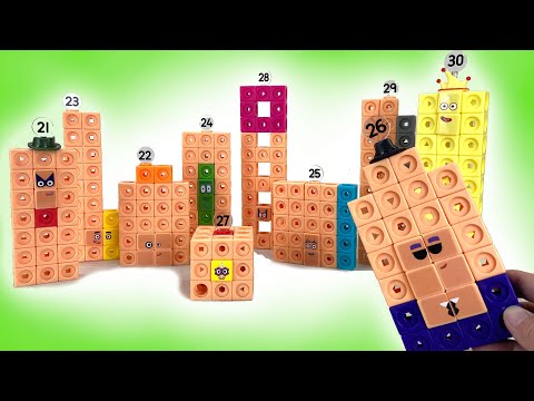 Let's Build Numberblocks Mathlink Cubes 21-30