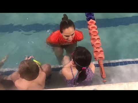 Maddie gets promoted at her swimming school