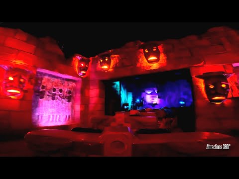 Indoor Coaster Mayan Temple Dark Ride | Huracan at Bellewaede Theme Park 2024