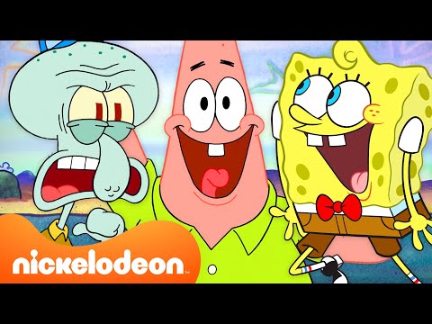 SpongeBob Taking Over Patrick's Show for 38 Minutes Straight 🧽⭐️ | Nicktoons