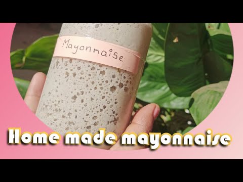 විනාඩි 5න් මයෝනීස් සෝස් ගෙදරදී හදමූ💕 🤗🍶🌭🥐 How to make mayonnaise.💟 Home made mayonnaise  💕