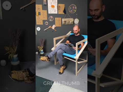 WOW! He Turned 3 Squares of Wood Into Actual Arm Chair 🪑