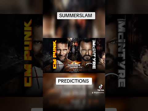 WWE Summerslam 2024 Predictions #wwe #SummerSlam #shorts