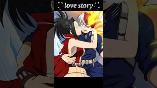 Love story❤️‍🔥💘#anime #mha #bnha #myheroacademia #todoroki #yaoyorozu #fyp #love #memes #shorts