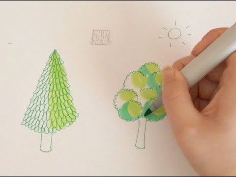 How to Draw Trees // Able ARTS Work