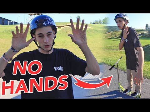 HOW TO RIDE A SCOOTER WITH NO HANDS!!