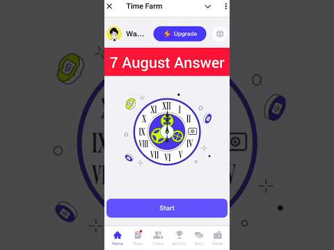 Time farm answer today 7 august | Time farm today's answer | Time farm oracle | time farm airdrop