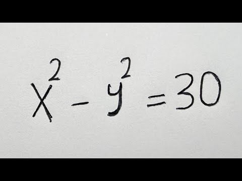 Harvard University Admission Interview Trick X^2-Y^2=30 | Is There A Solution? | Best Trick