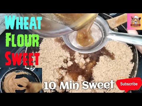 கோதுமை மாவு-ல Sweet ஆ 😲 10 Min Wheat Flour Sweet recipe in Tamil 🤤#wheatsweet #sweet #sweetrecipe