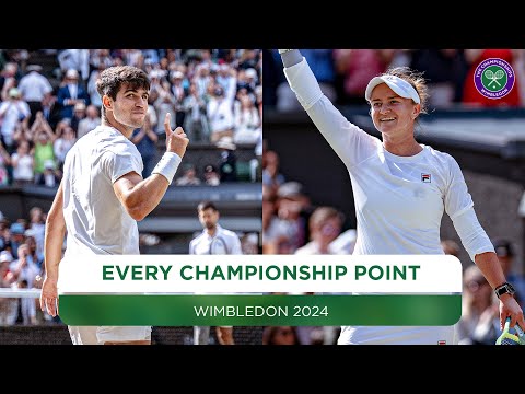 The Moment of Triumph 🏆 | Every Championship Point from Wimbledon 2024!