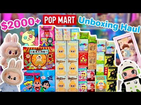 $2000+ POPMART HAUL & UNBOXING *♡* LABUBU, HIRONO, KUBO, ANO SOOOO MUCH MORE!!