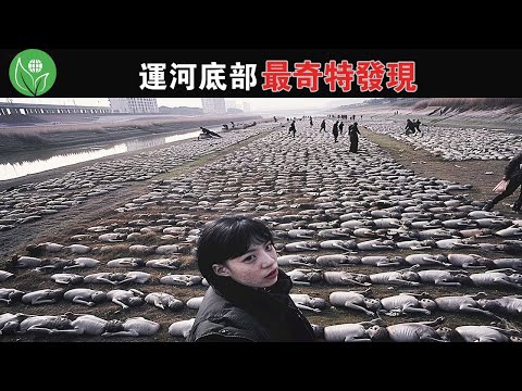 運河乾涸後露出成千上萬具屍體，卻不像人類或已知動物...? 15個在運河底部最奇特的發現【探索旅行號】