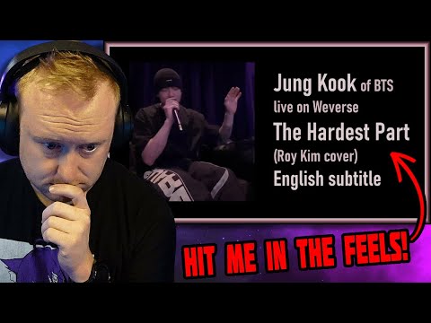 Jung Kook of BTS 'The Hardest Part' (Roy Kim cover) First Time REACTION