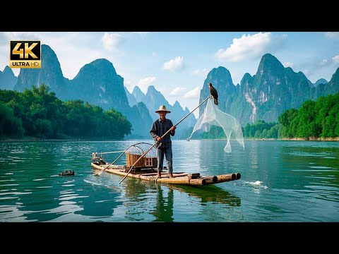 阳朔山水美得让你无法想象，难怪它被称“甲天下”，广西桂林 Landscape of Yangshuo, Guangxi, China 4K