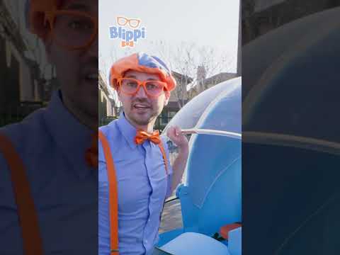 Learn colors with the Blippi Mobile 🚗!  #blippi #musicvideo #dance #shorts