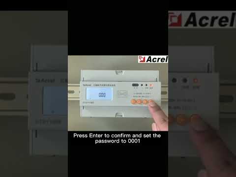 Acrel Electric | Power Saving Mode Setting of DTSY1352 Din Rail Three Phase Prepaid Energy Meter