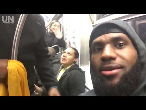 [和訳] レブロンがニューヨークの地下鉄に！！ LeBron James Rides the New York City Subway