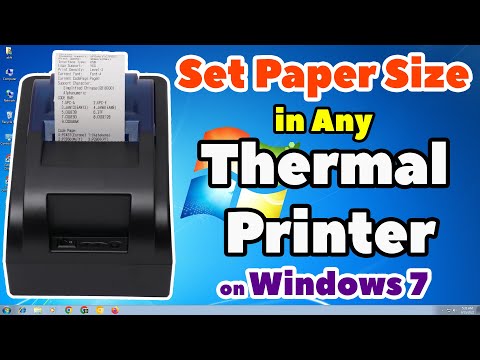 How to Set Paper Size in Any Thermal Printer in Windows 7 PC or Laptop