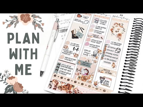 Plan With Me: Autumn Florals (ft. Twolilbees and Lightsplanneraction)