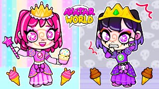 GOOD vs BAD CANDY PRINCESS in Avatar World | The Amazing Digital Circus | Toca Boca